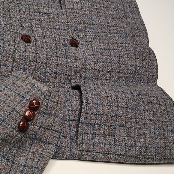 LL Bean Tweed Blazer 12P grey wool blend USA - Picture 3 of 8